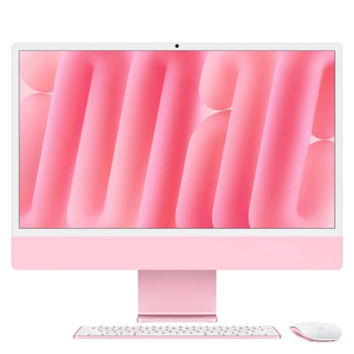 מחשב All-in-One Apple iMac 24" M4 עם 16GB, 256GB SSD, מסך Retina 4.5K בצבע ורוד – MWUG3HB/A
