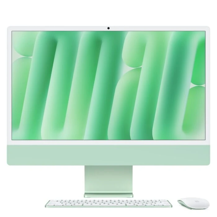 מחשב All-in-One Apple iMac 24" M4 עם 16GB, 256GB SSD, מסך Retina 4.5K בצבע ירוק – MWUY3HB/A