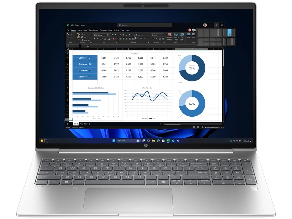 HP ProBook 4 G1i R 14" WUXGA 5-120U/16GB DDR5(1x16GB)/512GB SSD/WIN11PRO/FP/LKB/4YOS – C8JK7AT#ABT