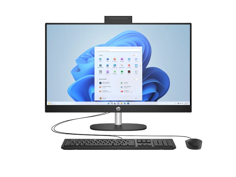 מחשב נייח HP All-in-One 27-cr1000 27" Touch עם Intel Core Ultra 7 255, זיכרון 16GB DDR5, אחסון 1TB NVMe SSD, Intel Graphics, Windows 11 Home – C93G9EA#ABT