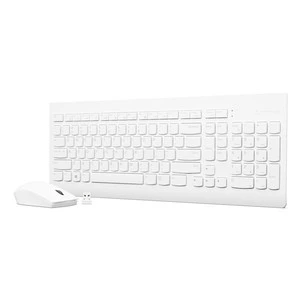 LENOVO 510 WIRELESS COMBO KEYBOARD & MOUSE WHITE - HEBREW – GX30W75337