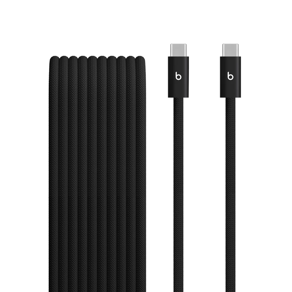 Beats 240W USB-C to USB-C Braided Cable (3 m / 10 ft) - Bolt Black – MHX64ZM/A