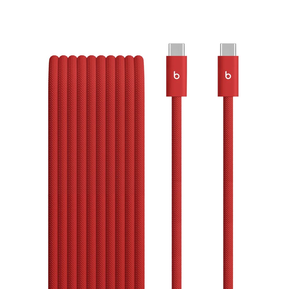 Beats 240W USB-C to USB-C Braided Cable (3 m / 10 ft) - Rapid Red – MHX94ZM/A