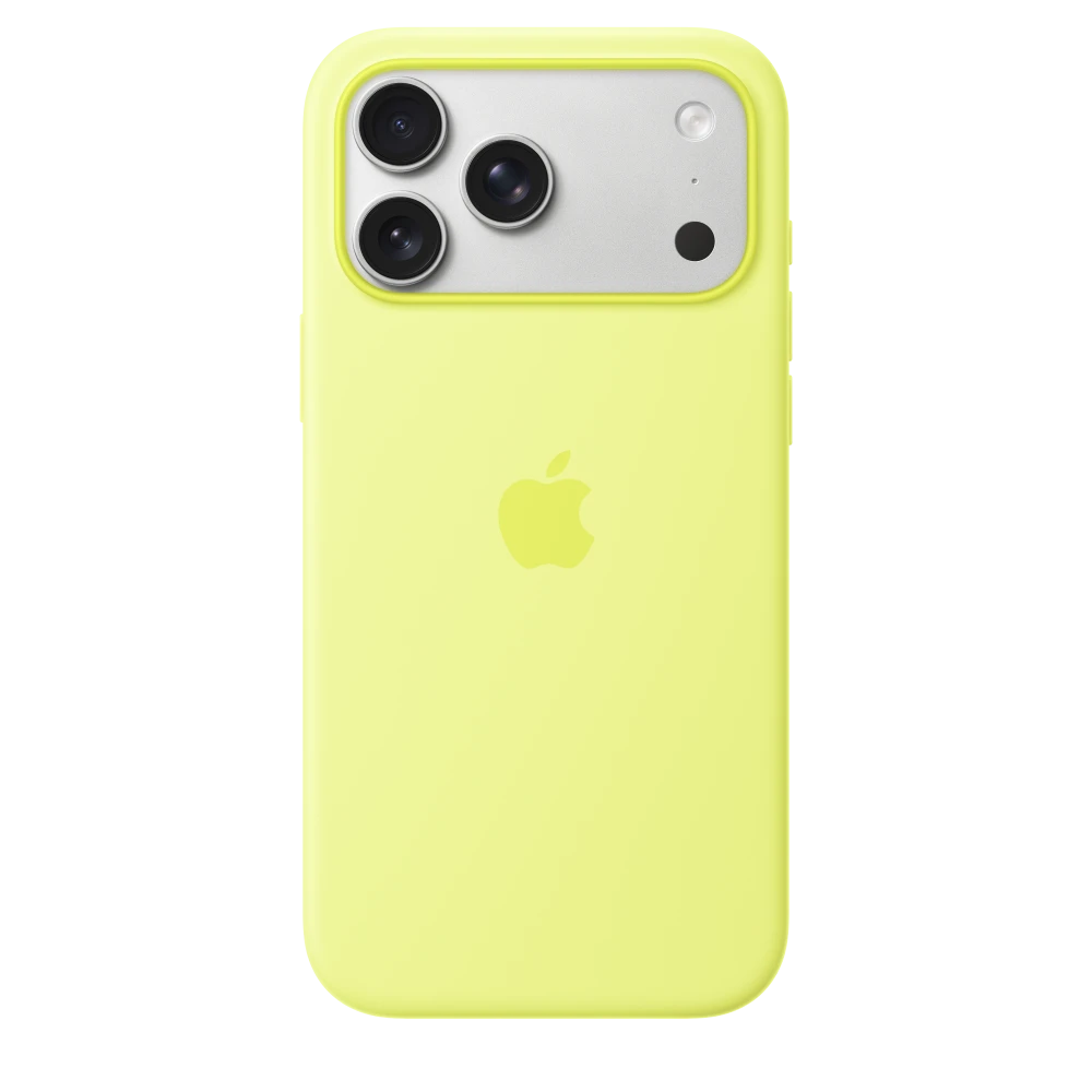 iPhone 17 Pro Max Silicone Case with MagSafe – Neon Yellow – MGFM4ZM/A