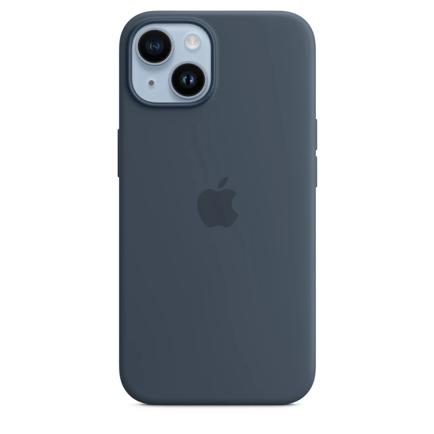 iPhone 14 Silicone Case with MagSafe - Storm Blue – MW5T3ZM/A