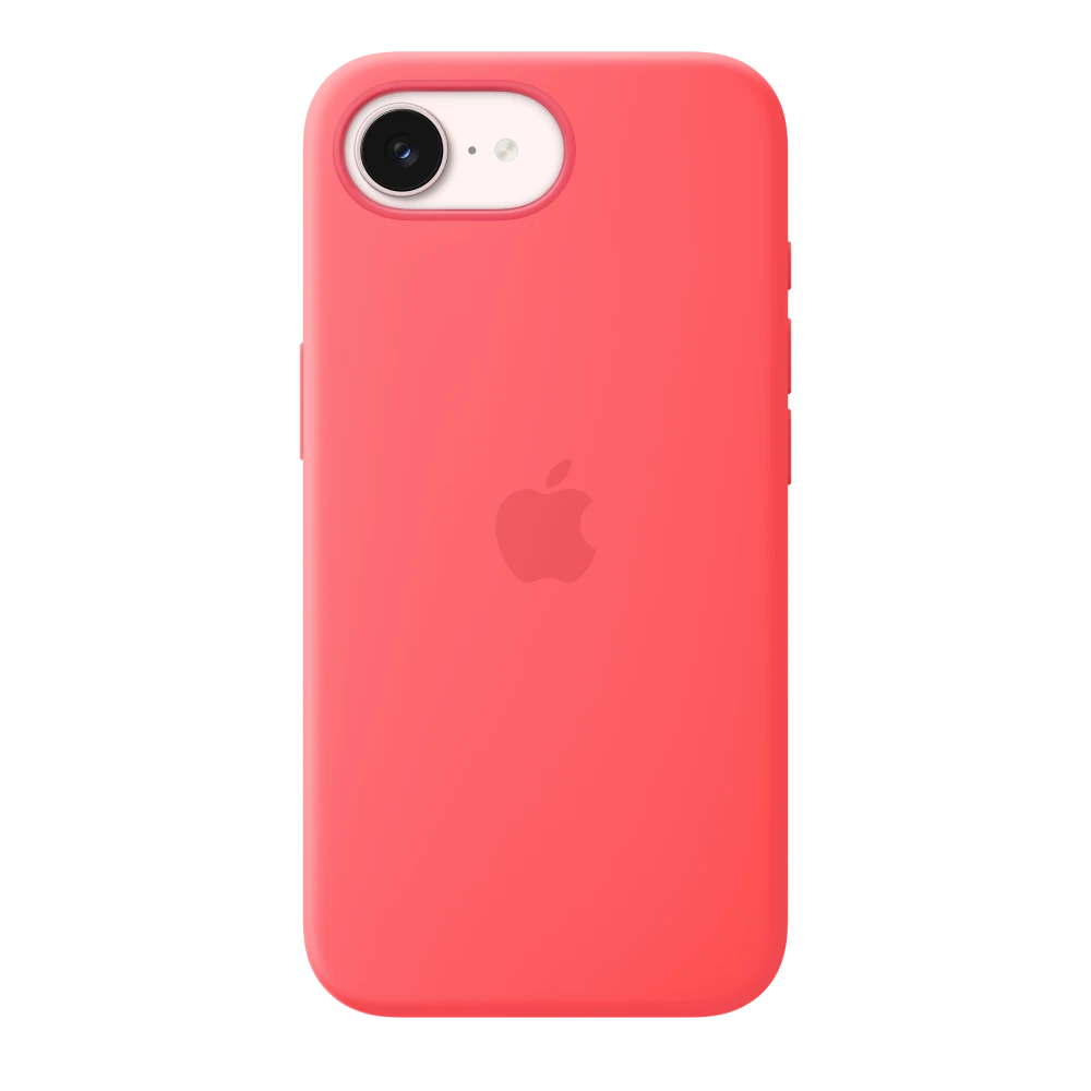 iPhone 17e Silicone Case with MagSafe – Bright Guava – MHWH4ZM/A