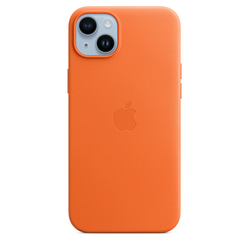 iPhone 14 Plus Leather Case with MagSafe - Orange – MPPF3ZM/A