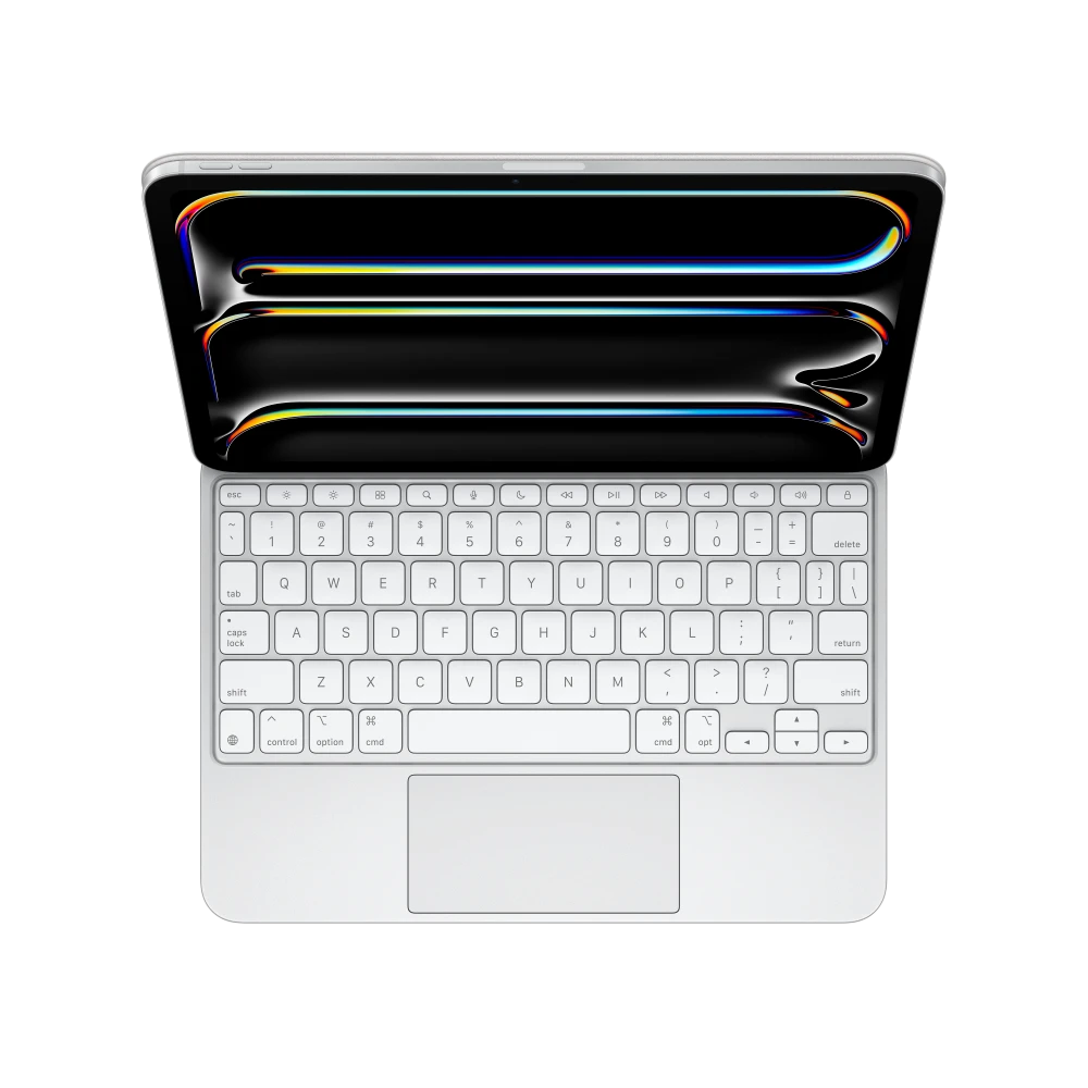 Magic Keyboard for iPad Pro 11‑inch (M4) - Hebrew - White – MWR03HB/A
