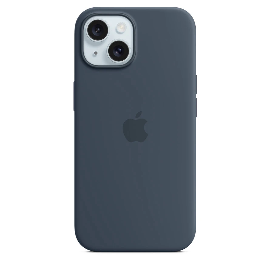iPhone 15 Silicone Case with MagSafe - Storm Blue – MXPF3ZM/A