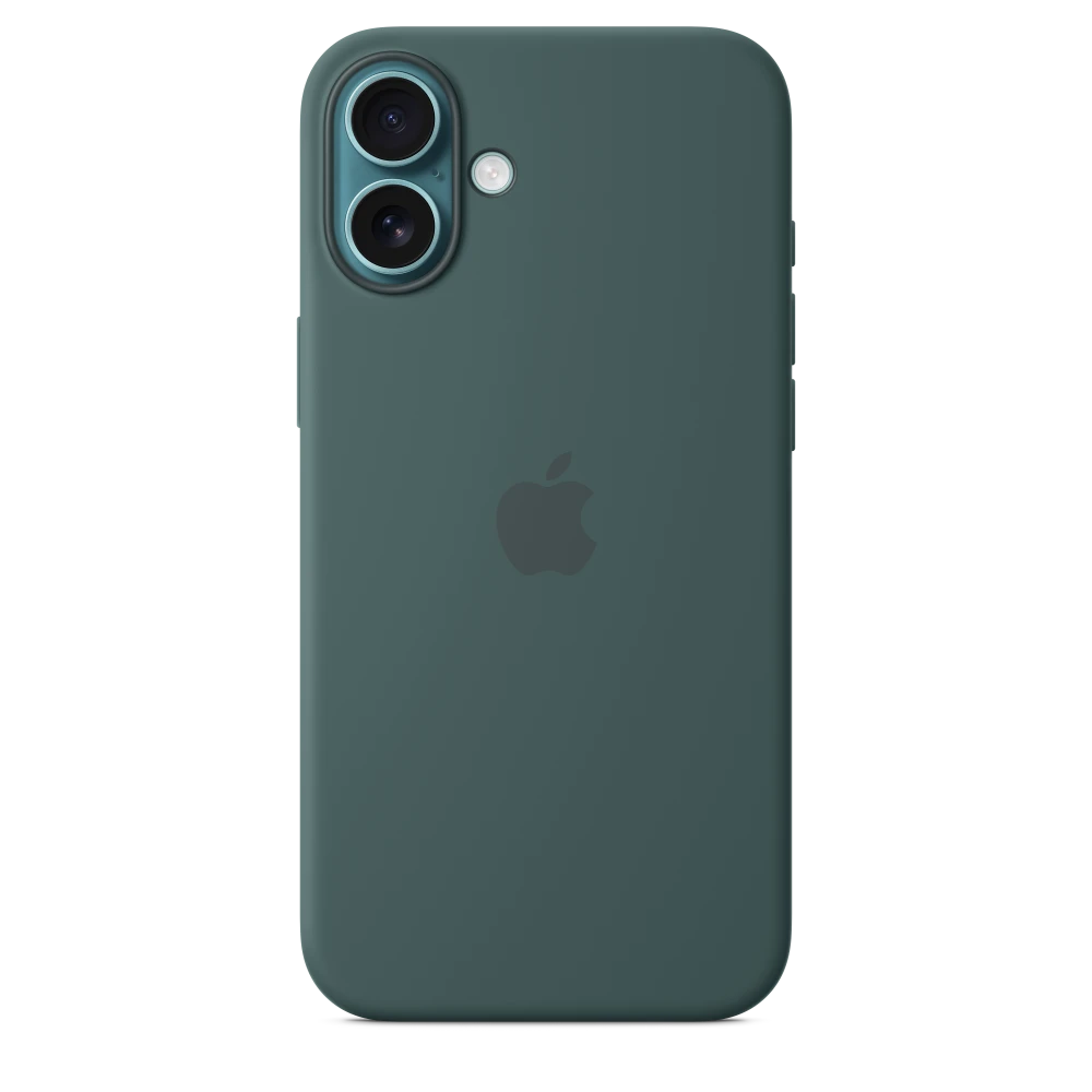 iPhone 16 Plus Silicone Case with MagSafe - Lake Green – MYYH3ZM/A