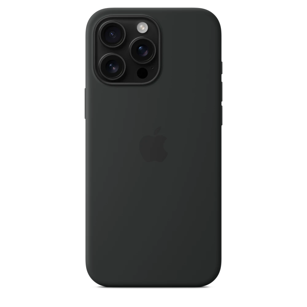 iPhone 16 Pro Max Silicone Case with MagSafe - Black – MYYT3ZM/A