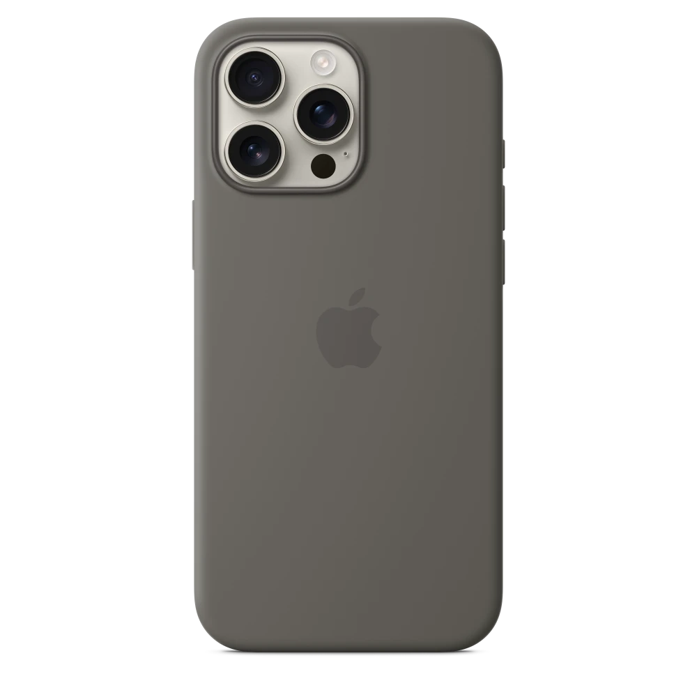 iPhone 16 Pro Max Silicone Case with MagSafe - Stone Gray – MYYV3ZM/A