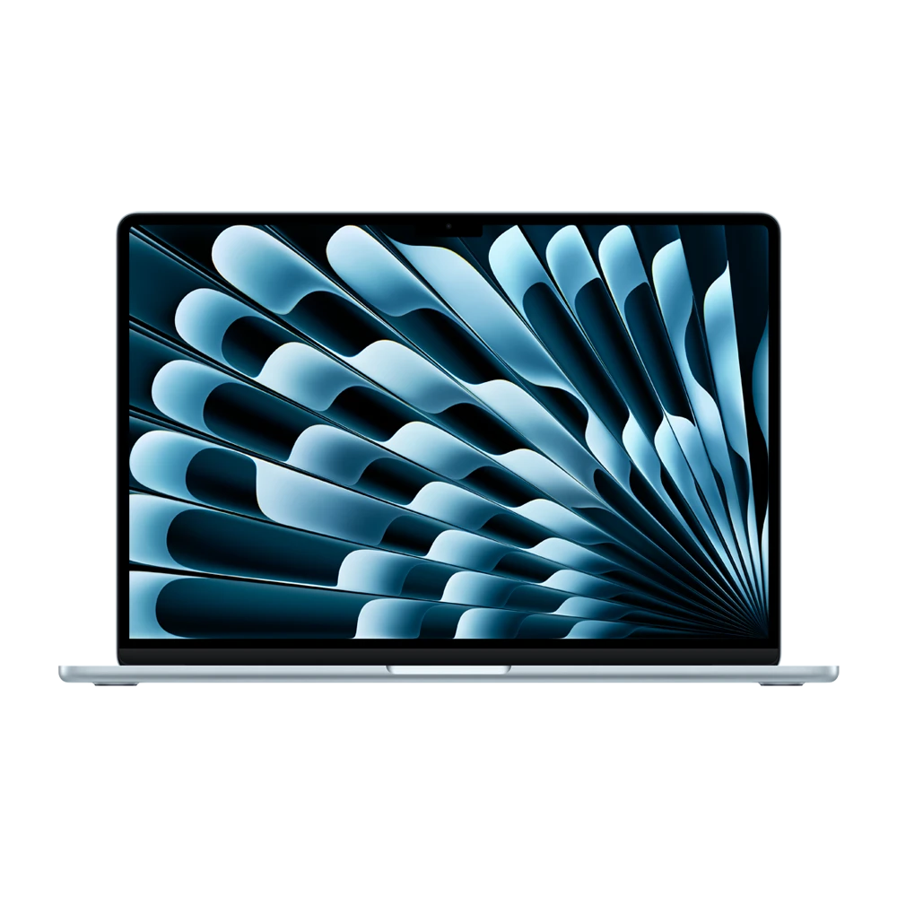 15-inch MacBook Air: Apple M5 chip with 10‑core CPU and 10‑core GPU, 24GB, 1TB SSD - Sky Blue – MDVU4AE/A