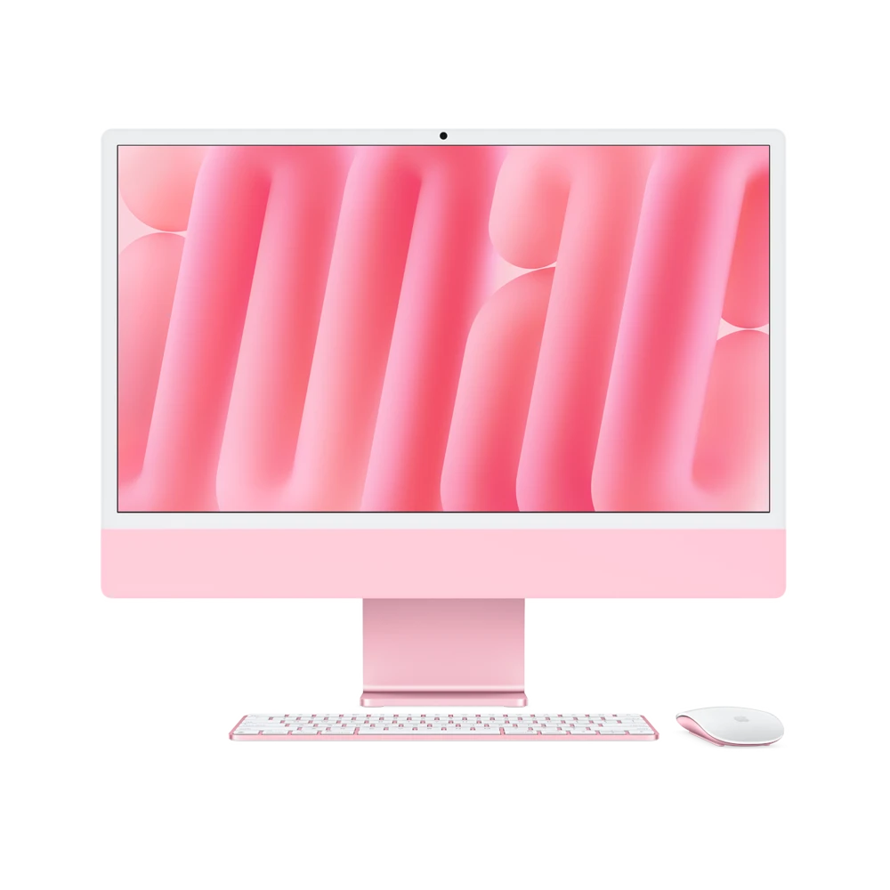 24-inch iMac with Retina 4.5K display: Apple M4 chip with 8‑core CPU and 8‑core GPU, 16GB, 256GB SSD - Pink – MWUG3AE/A