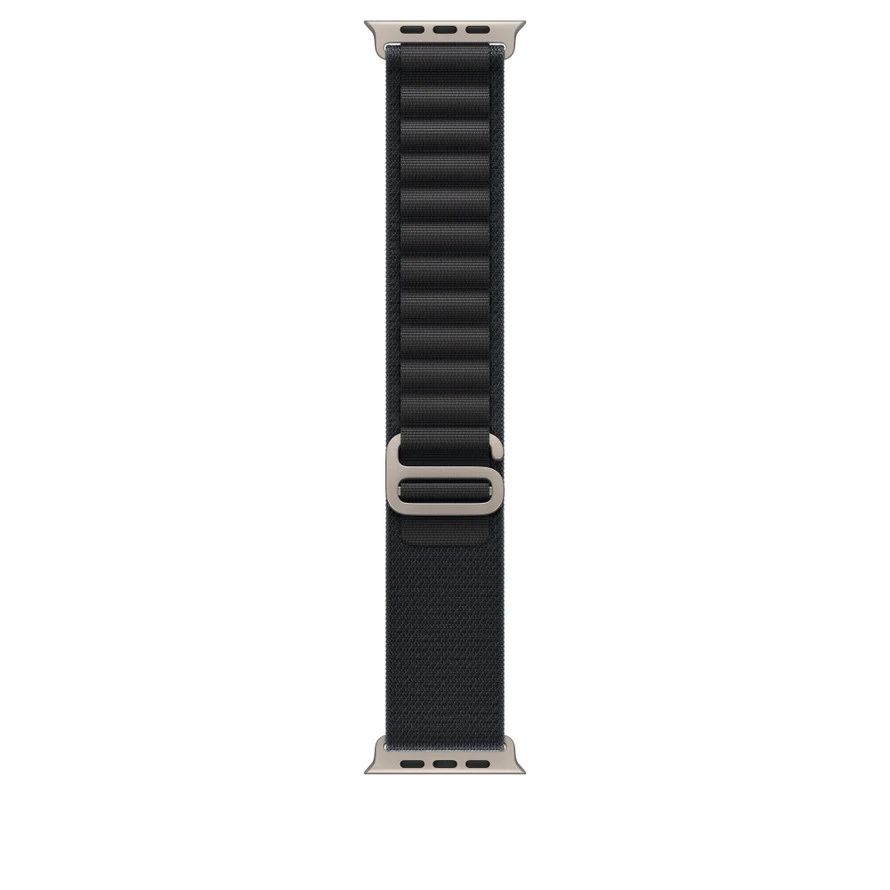 49mm Black Alpine Loop - Medium - Natural Titanium Finish – MFTF4ZM/A