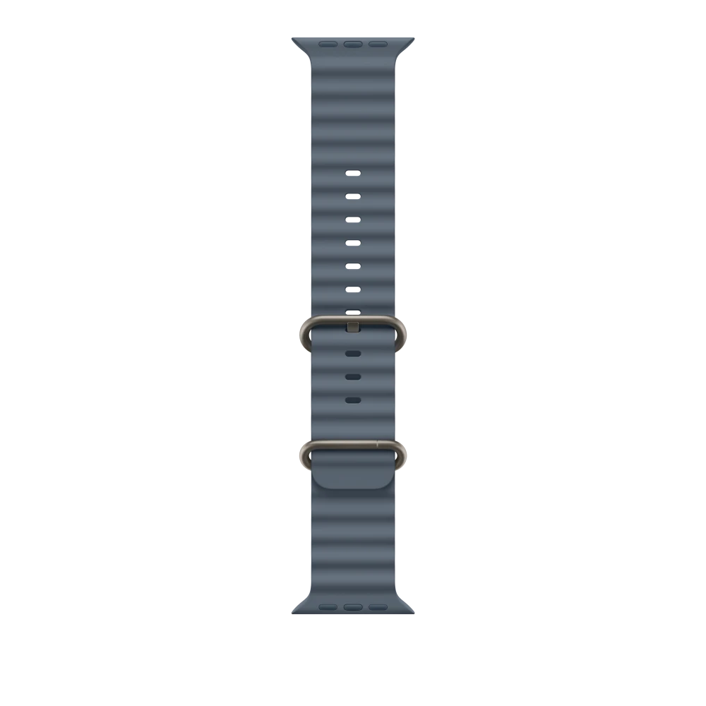 49mm Anchor Blue Ocean Band - Natural Titanium Finish – MGCC4ZM/A