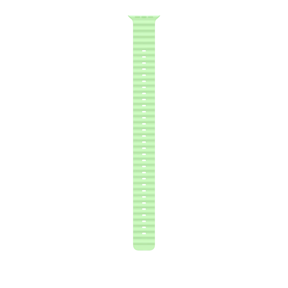 49mm Neon Green Ocean Band Extension - Natural Titanium Finish – MGCG4ZM/A