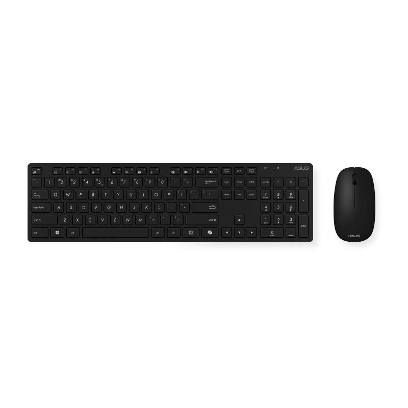 ASUS W5000 Wireless Keyboard and Mouse/Thin and elegant/ EN+HEB/ 2.4GHz /1600dpi/Copilot/ Grey – 90XB0430-BKM440