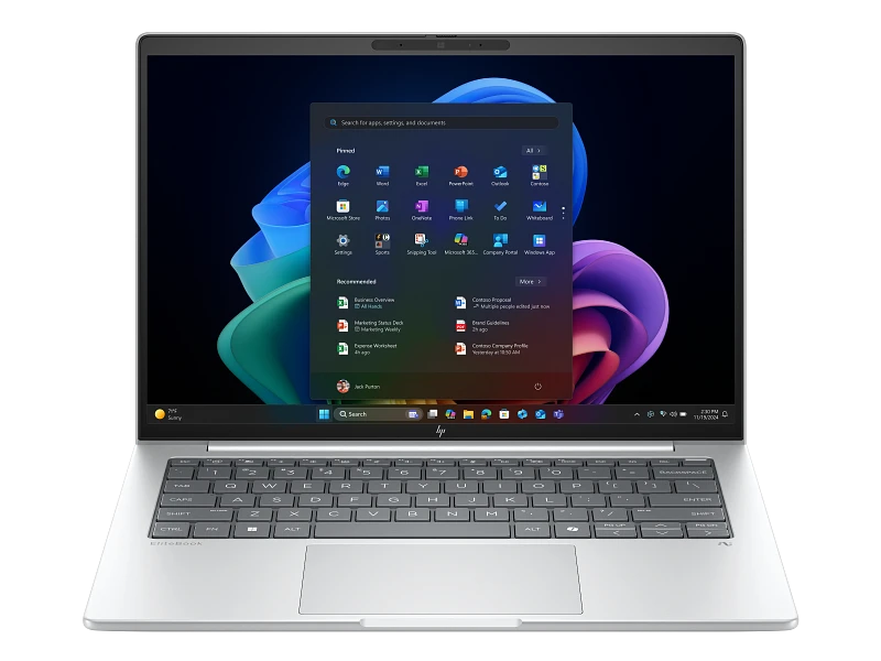 מחשב נייד HP EliteBook 8 G1i 14 אינץ׳ עם Intel Core Ultra 5 228V, זיכרון 32GB LPDDR5x-8533, אחסון 512GB NVMe SSD, Intel Arc וללא מערכת הפעלה FreeDOS | D72PRAT#ABT