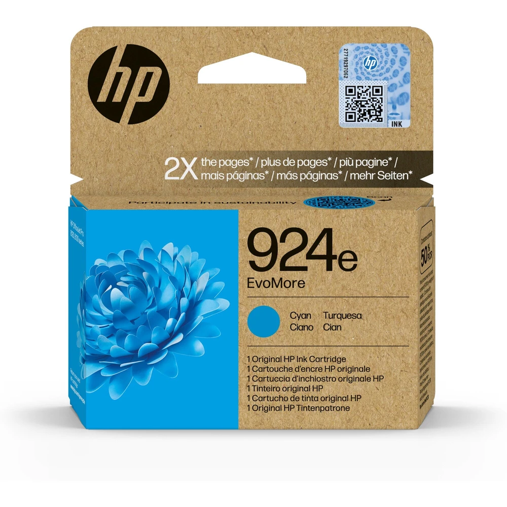 ראש דיו 924e XL ציאן 4K0U7NE OJ Pro 8133