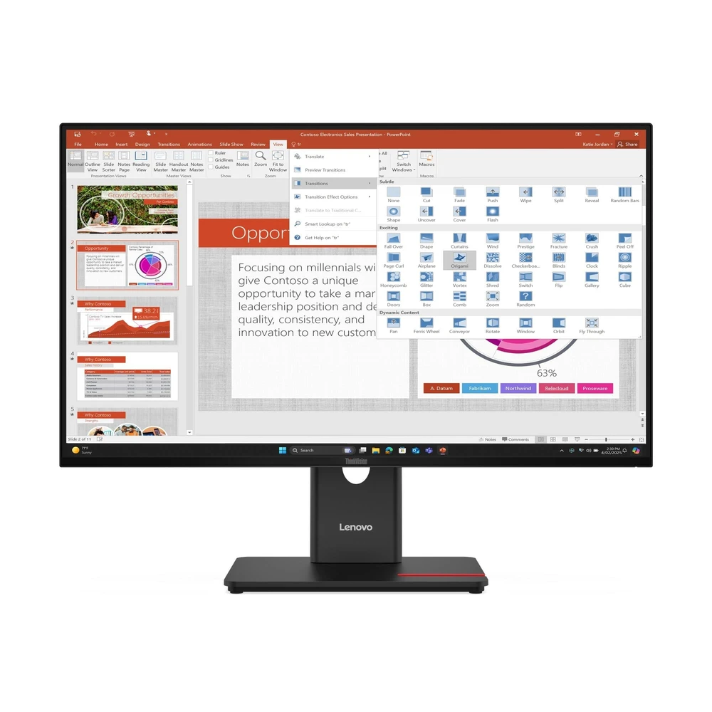 LENOVO T27-40 Monitor 27|IPS|120Hz – 64A5MAR6IS