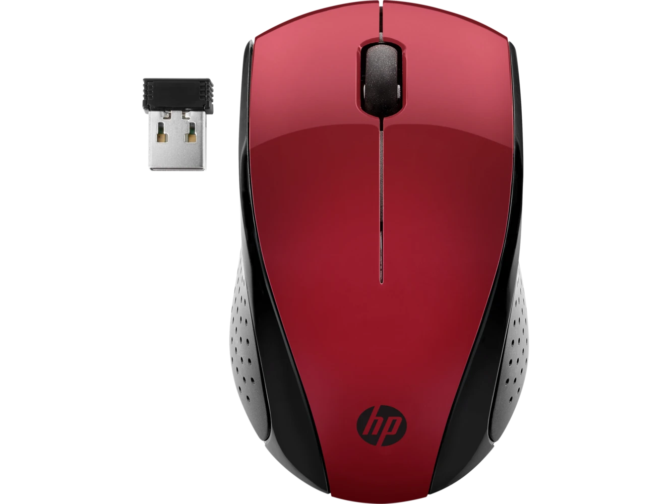 עכבר HP אופטי אלחוטי - דונגל ננו 220 אדום – 7KX10AA