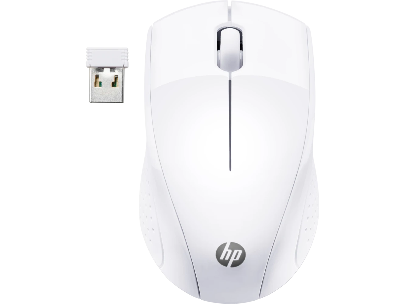 עכבר HP אופטי אלחוטי - דונגל ננו 220 לבן – 7KX12AA