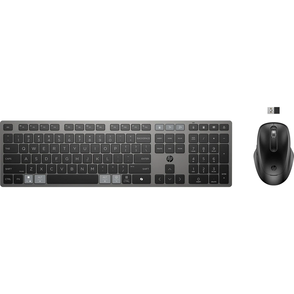 סט קומבו מקלדת+עכבר HP 725 Multi נטען WLS KB/MSE – 9T5B0UT