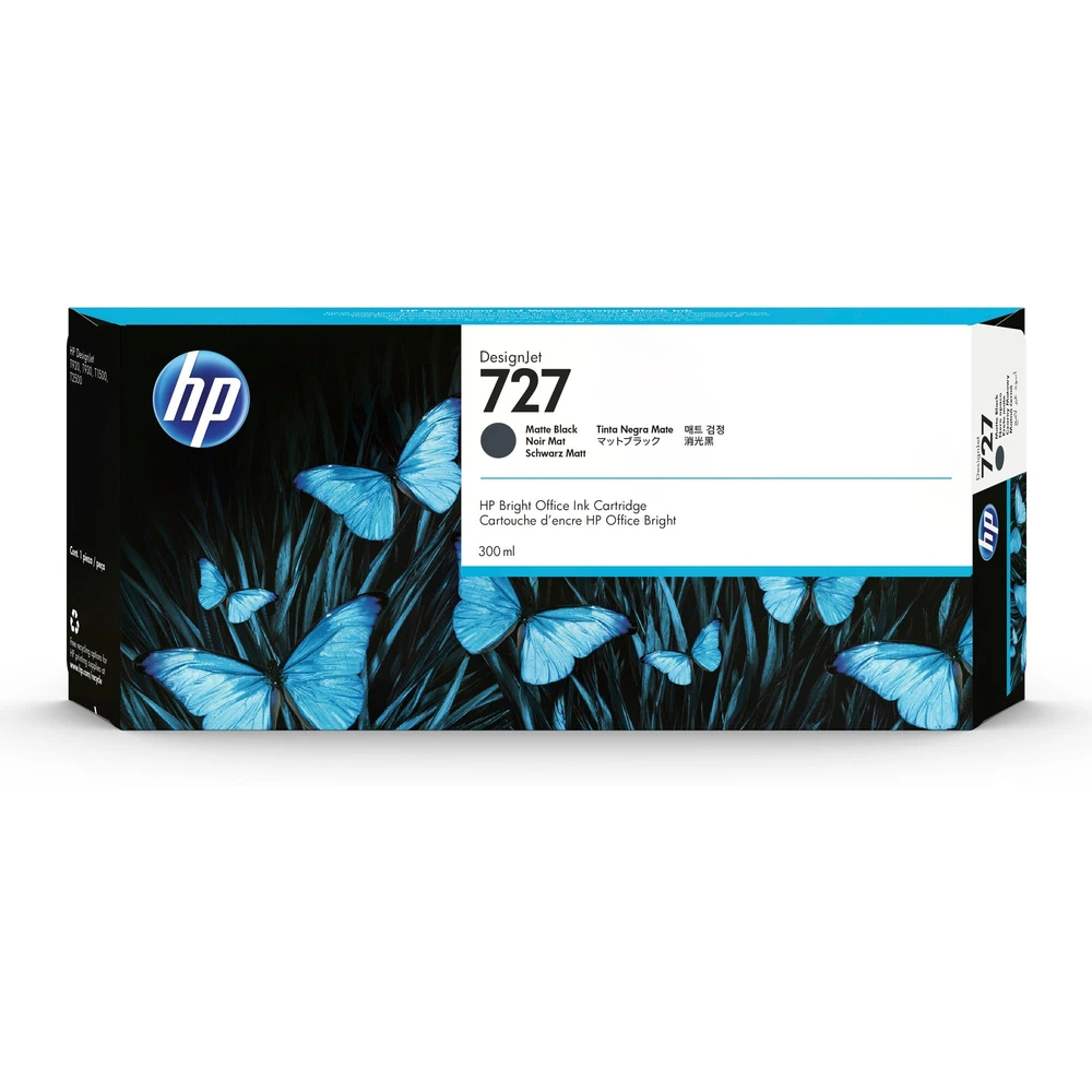 מילוי HP XL 727 שחור מט C1Q12A T-1500