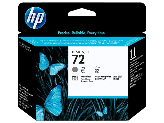 ראש הדפסה 72 שחור פוטו+אפור C9380A