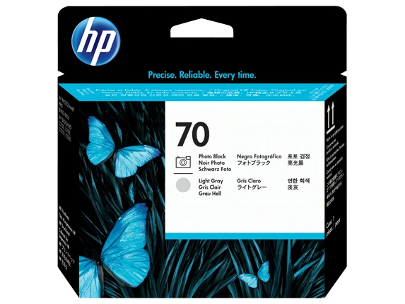 ראש הדפסה 70 שחור פו+אפורC9407A L