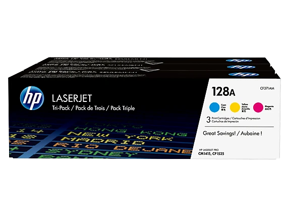 מארז טונרים HP128A CE321-3 מקורי – CF371AM