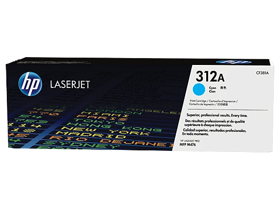 טונר HP ציאן 312A לליזר CF381A M476