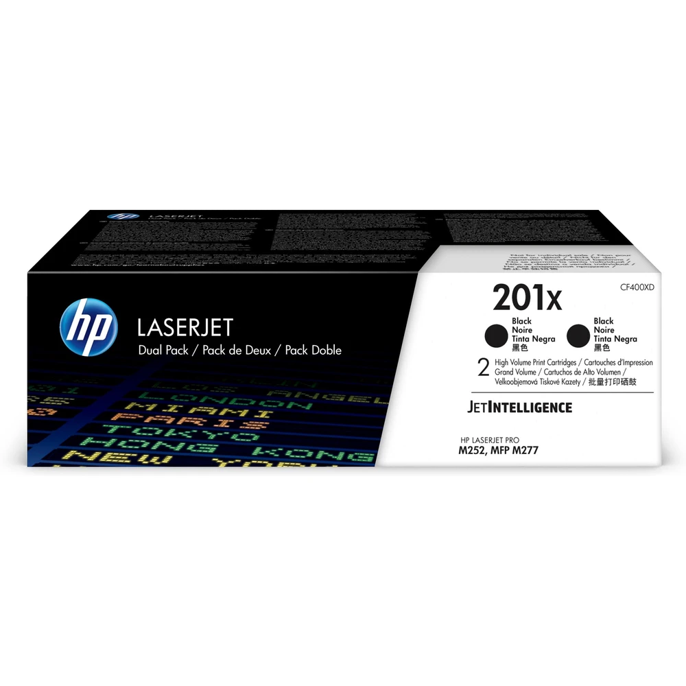 זוג טונרים HP 201X ל CF400-XD M252/277