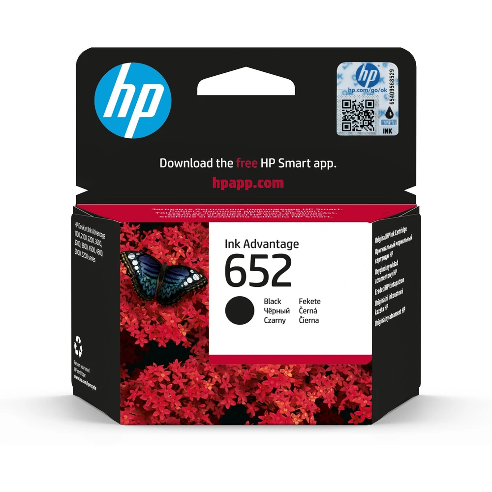 ראש דיו 652 שחור F6V25AE HP-3835/4675