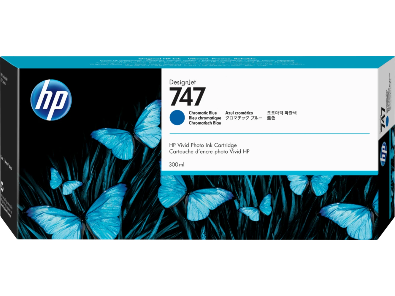 מילוי HP 747 כחול כרומטיק P2V85A Z9 300ml