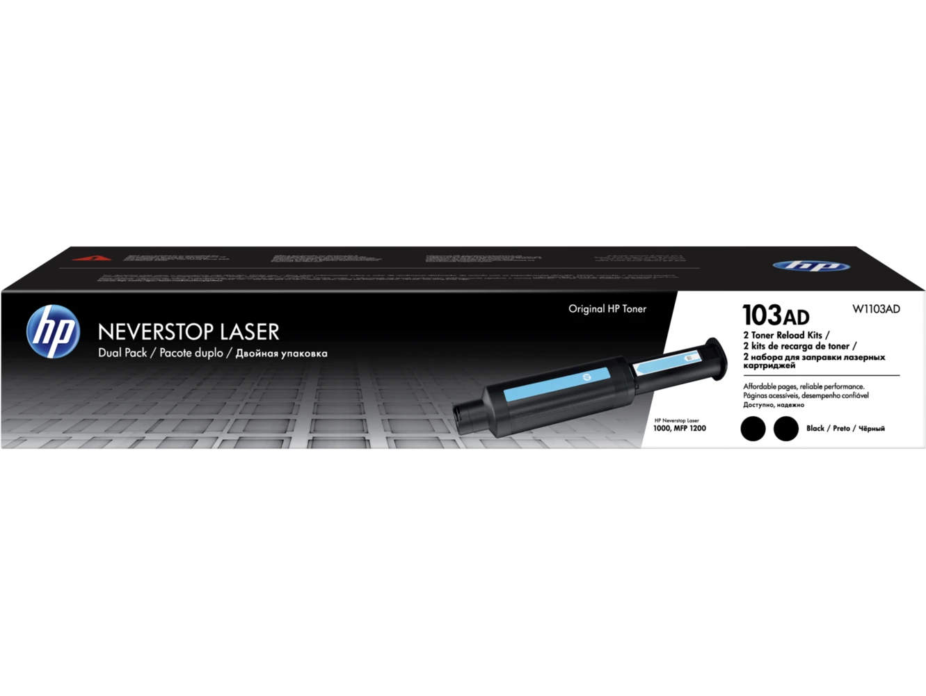 זוג טונרים Neverstop 103A מקורי W1103AD