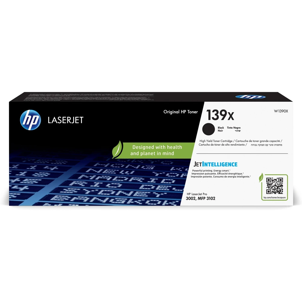 טונר HP 139X ל: Pro3102 מקורי W1390X
