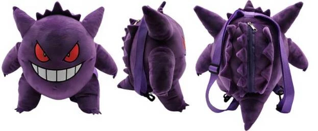 תיק גב קטיפה Pokémon בעיצוב Gengar | 3021655