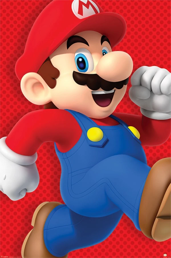 פוסטר גדול Super Mario בעיצוב Run | PP34104