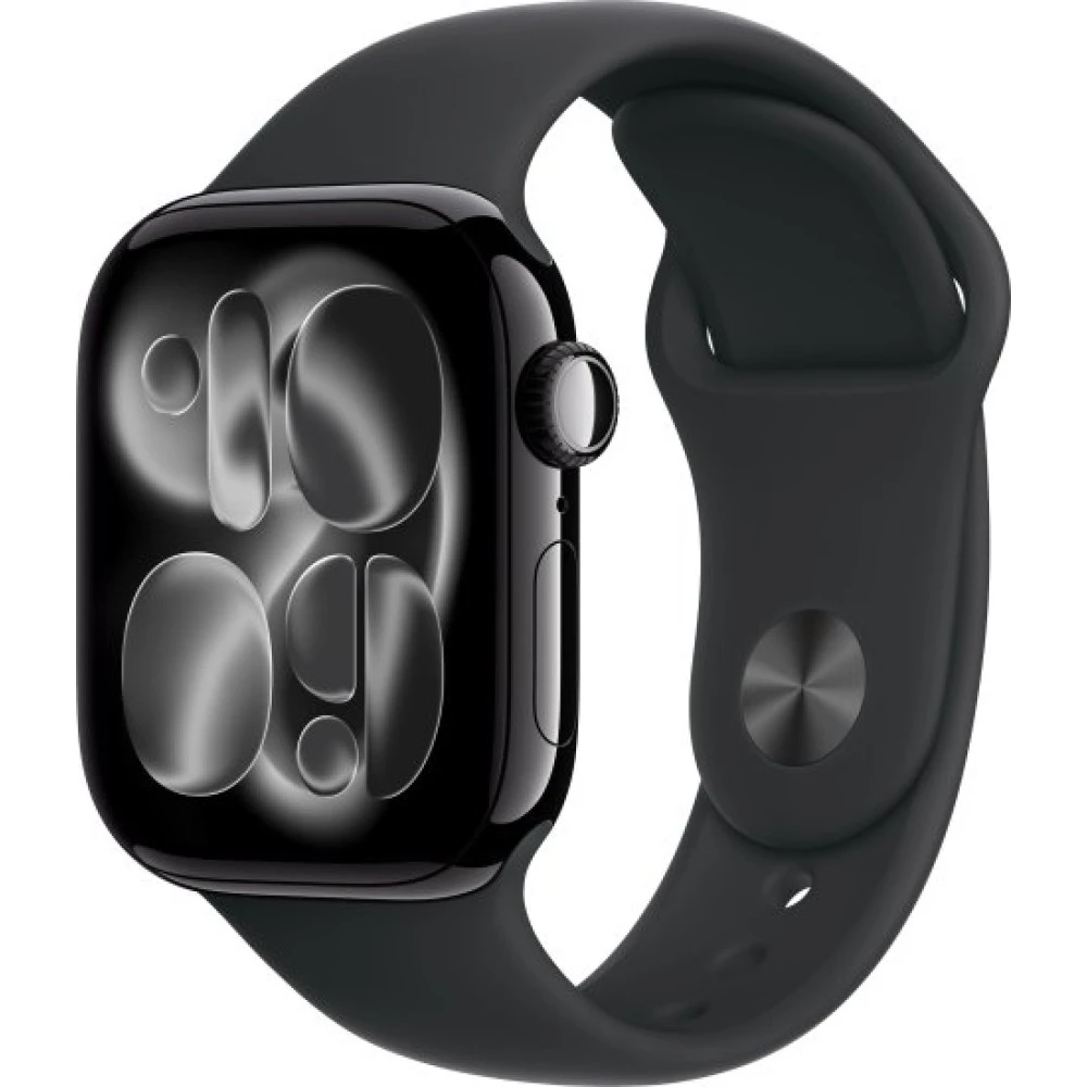 שעון חכם Apple Watch Series 11 GPS 42 מ״מ – Jet Black, אלומיניום, Black Sport Band - M/L | MEQU4ZR/A