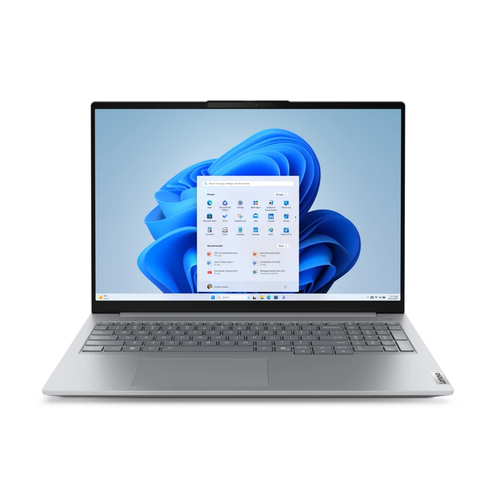 מחשב נייד Lenovo ThinkBook 16 Gen 8 IAL – Core Ultra 7 255H, 16GB, 512GB, Windows 11 Pro | 21SK008BIV