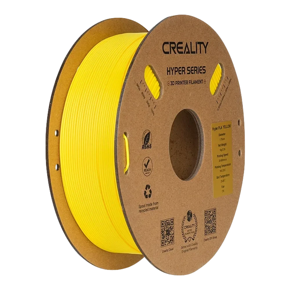 פילמנט Creality Hyper PLA RFID 1 ק״ג – צהוב