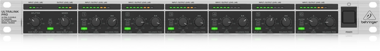 מפצל / מיקסר 8 ערוצים BEHRINGER MX882
