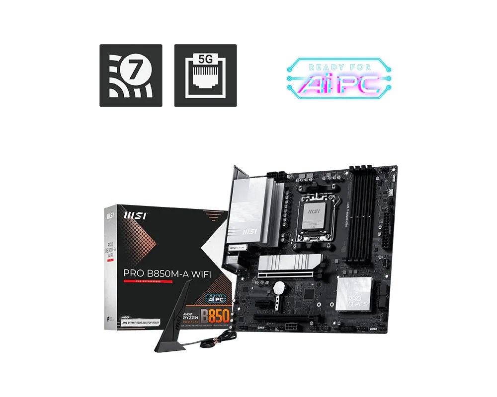 לוח אם MSI PRO B850M-A WIFI