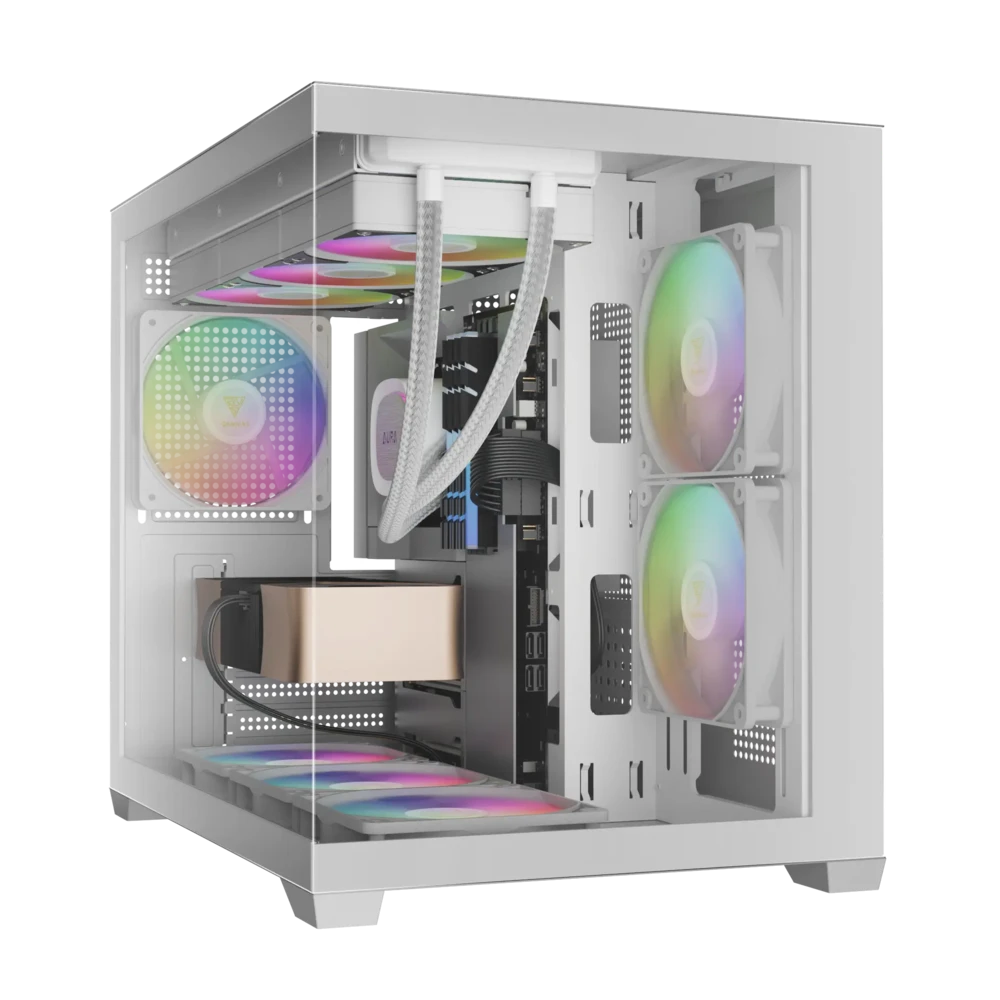 מארז מחשב GAMDIAS AURA GC10M V2 WH