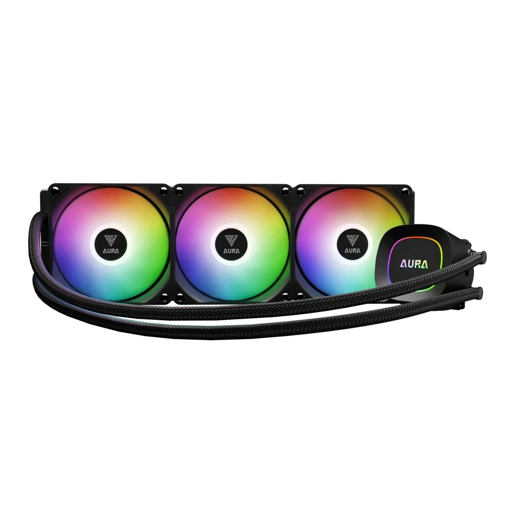 קירור נוזלי למעבד 360 מ״מ GAMDIAS AURA GL360 LITE שחור