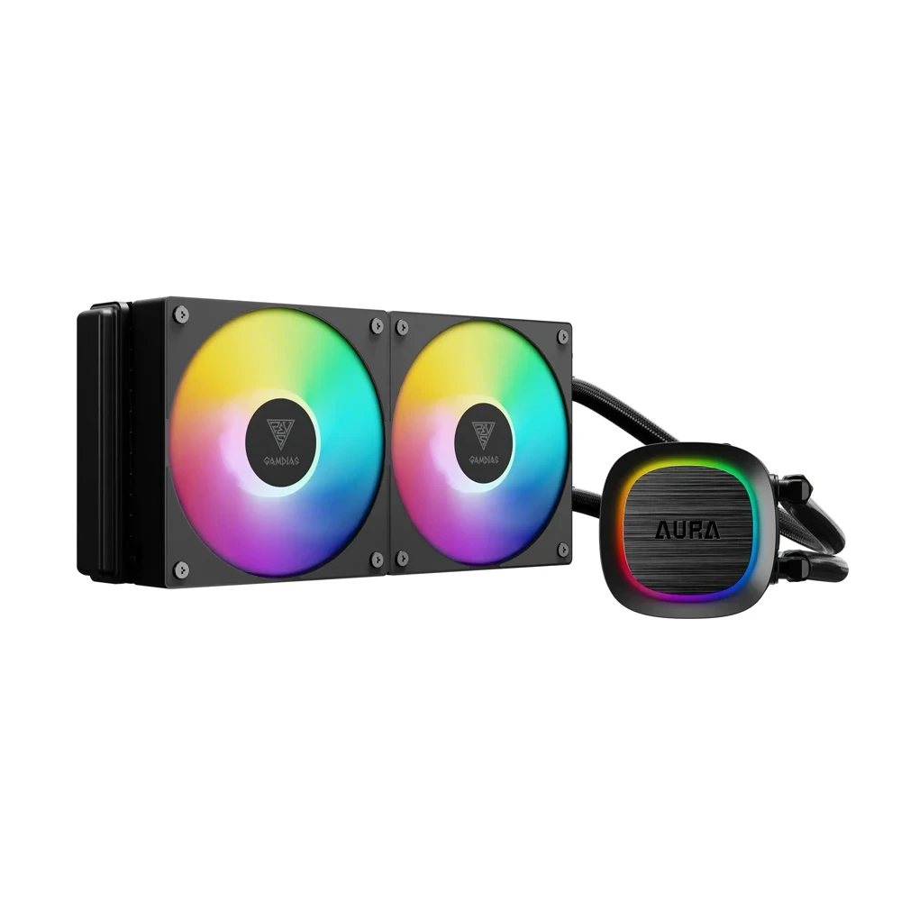 קירור נוזלי למעבד 240 מ״מ GAMDIAS AURA GL240 V2 שחור