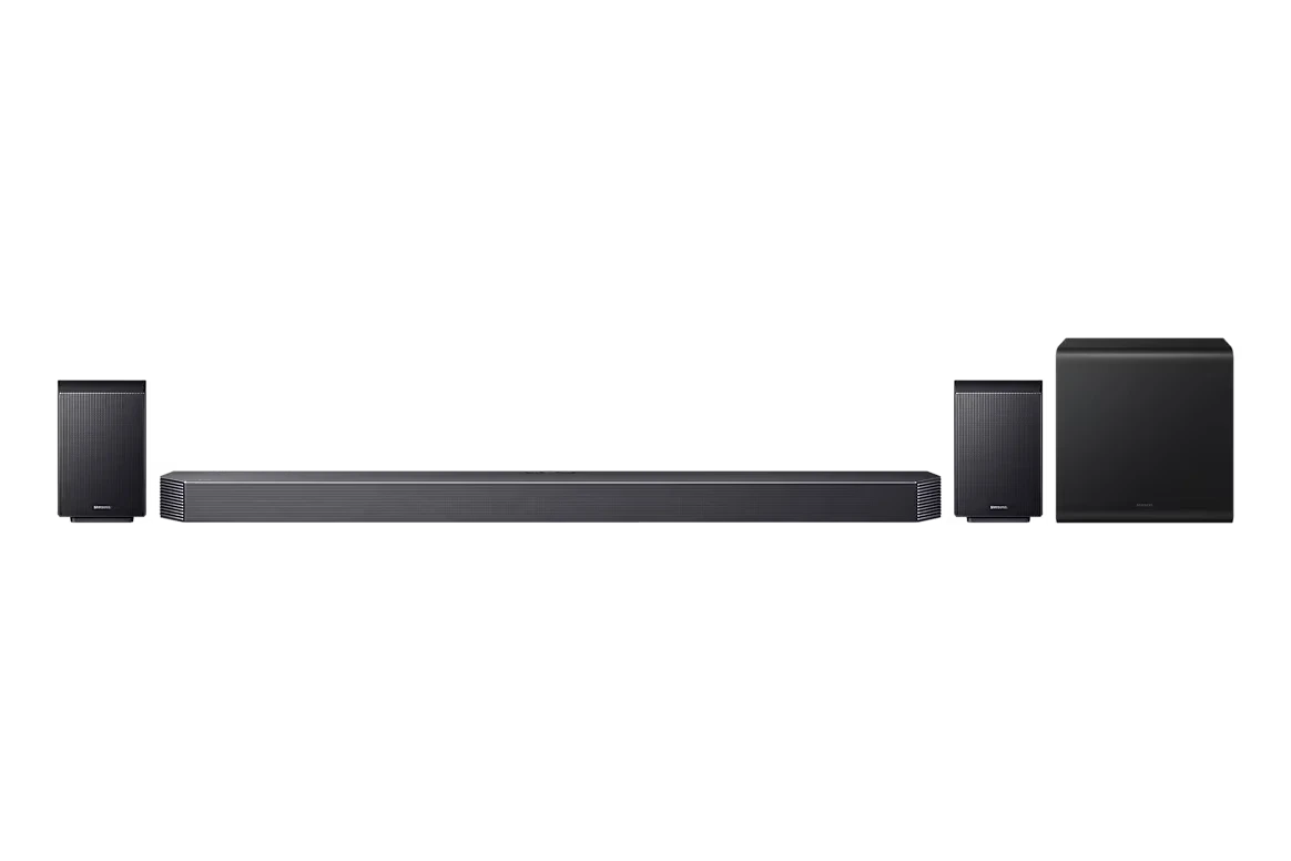מקרן קול Samsung HW-Q930H עם 9.1.4 ערוצים, סאב וופר אלחוטי ורמקולים אחוריים