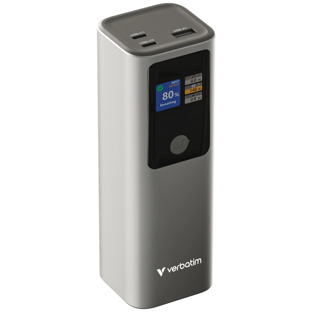 סוללת גיבוי Verbatim Charge ’n’ Go 27000mAh | USB-C 140W | 32269
